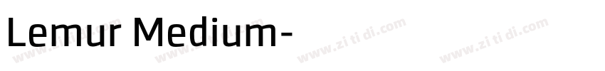Lemur Medium字体转换